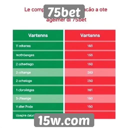 Comparativo entre 75bet e concorrentes do mercado